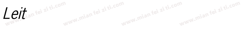 Leitura News Italic字体转换